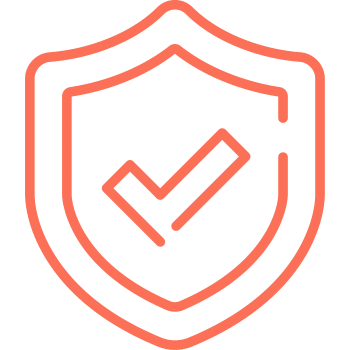 Security A shield with a checkmark symbol inside, representing security or protection.